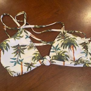 Palm tree bikini top